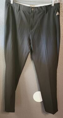 Adidas Men's Tapered Leg Back 3 Stripes PGA Golf Performance Trouser Pants 36/30